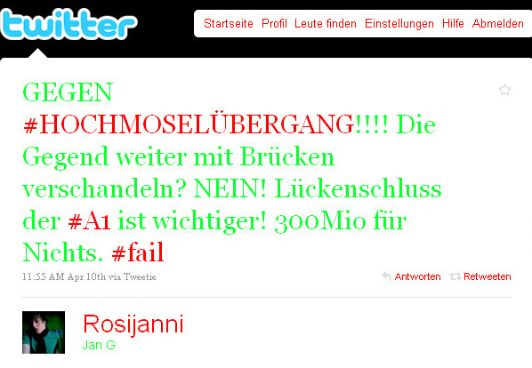 Twitter - Jan G- GEGEN #HOCHMOSELÜBERGANG!! ...