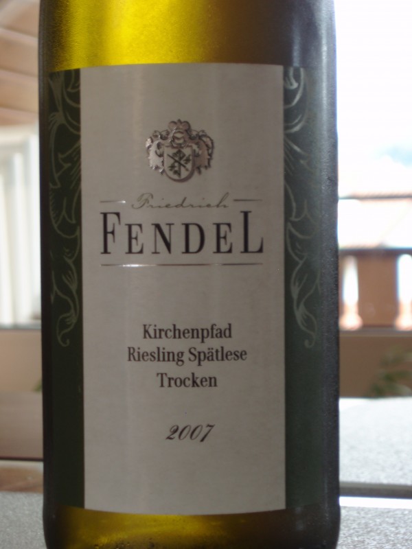 Fendel 2007 Roesling Spätlese Kirchenpfad