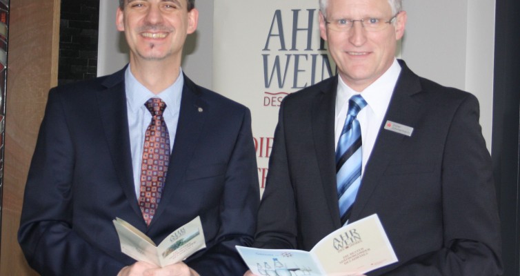 Alexander Kohnen, International Wine Institute und Dieter Zimmermann, Vorstand Kreissparkasse Ahrweiler